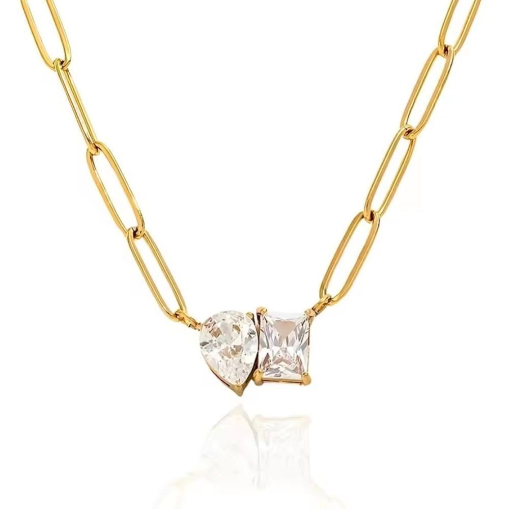 18K Gold Plated Diamond Necklace